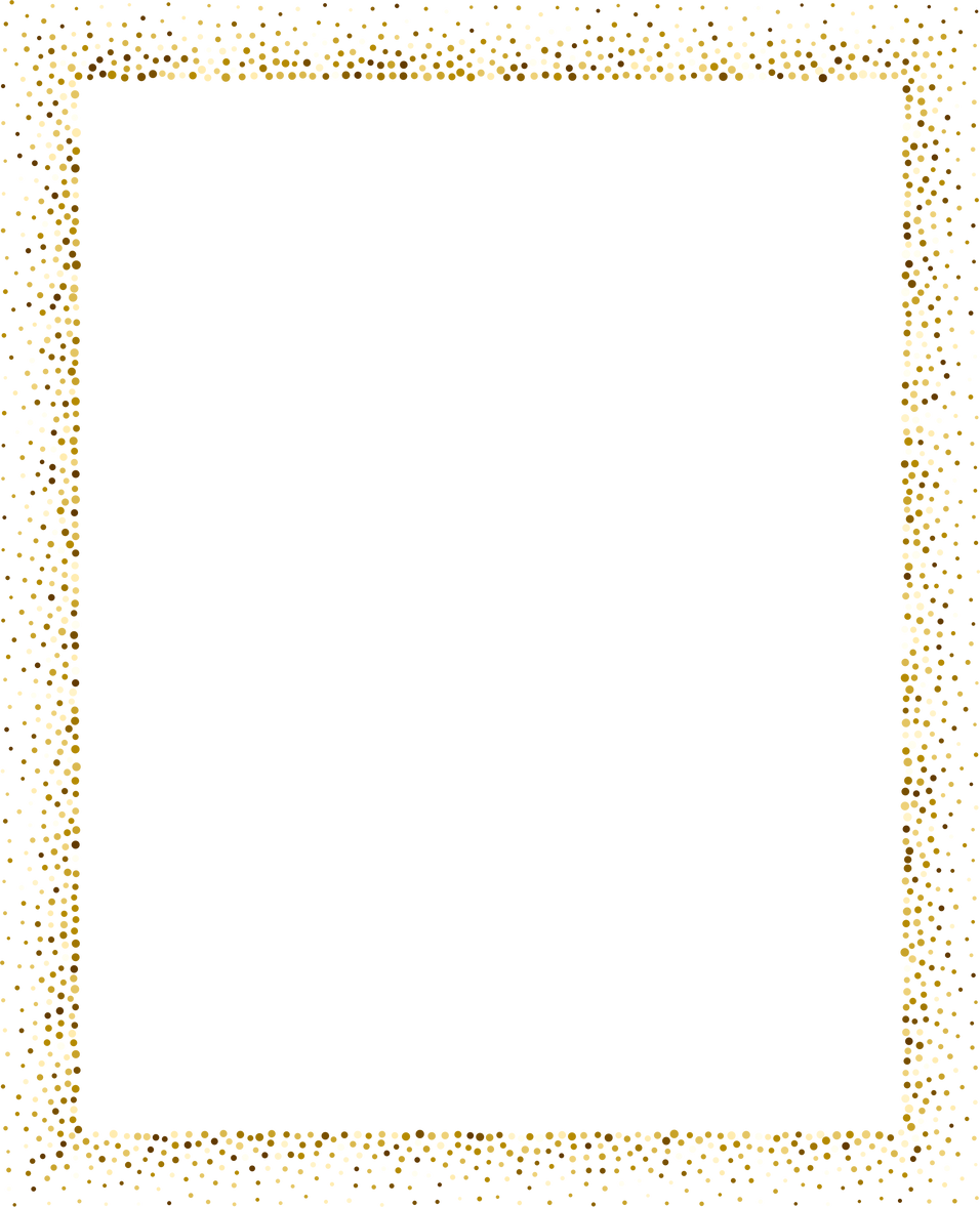 Gold Glitter Border